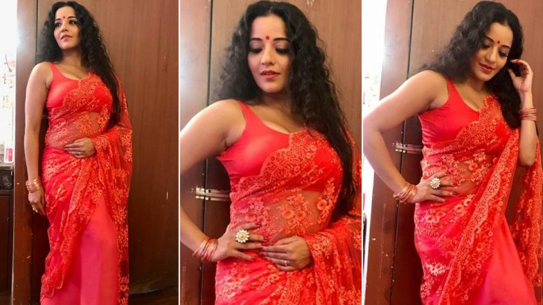 Monalisa Hot Pics: भोजपुरी एक्ट्रेस मोनालिसा के हॉट करवा चौथ लुक ने इंटरनेट पर मचाई सनसनी, देखें लेटेस्ट फोटोज