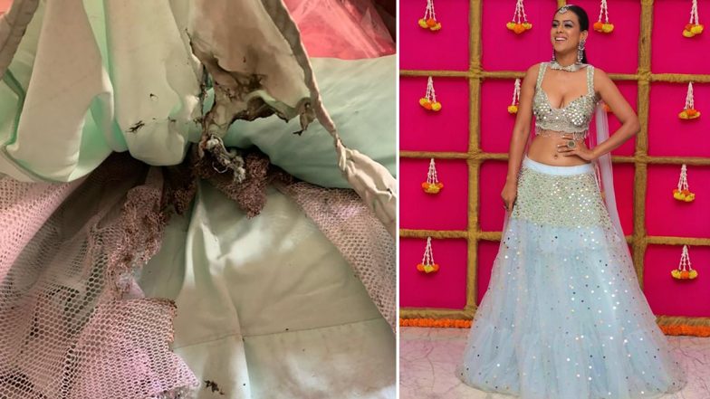 हॉट एक्ट्रेस निया शर्मा के साथ दिवाली पार्टी में हुआ ये हादसा, बाल-बाल बची जान