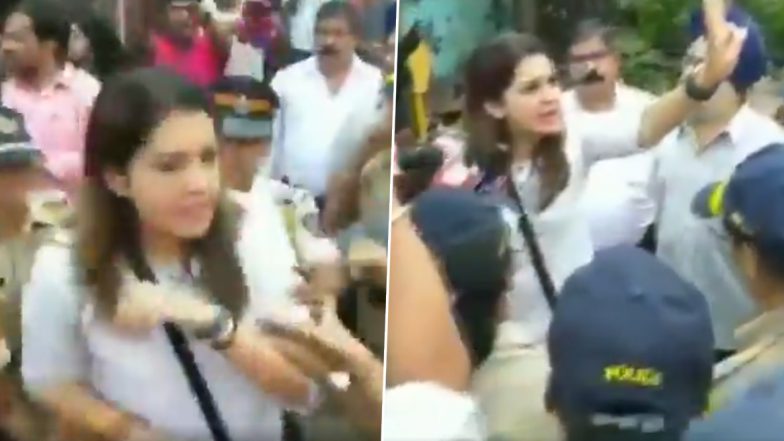 मुंबई: आरे प्रोटेस्ट के दौरान शिवसेना लीडर प्रियंका चतुर्वेदी को पुलिस ने हिरासत में लिया, लगाई धारा 144