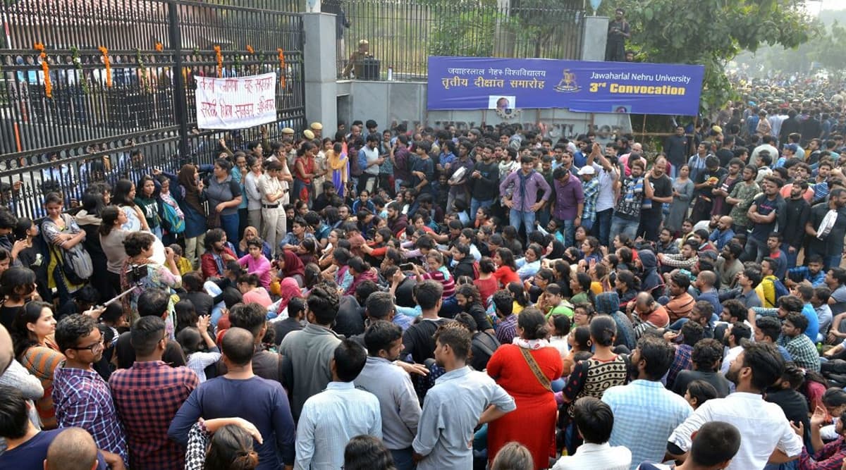 जवाहरलाल नेहरू विश्वविद्यालय छात्रसंघ ने 18 नवंबर को बताया 'काला दिन', कहा- युवा एक ऐतिहासिक दिन रूप में करेंगे याद जवाहरलाल नेहरू विश्वविद्यालय छात्रसंघ ने 18 नवंबर को बताया 'काला दिन', कहा- युवा एक ऐतिहासिक दिन रूप में करेंगे याद