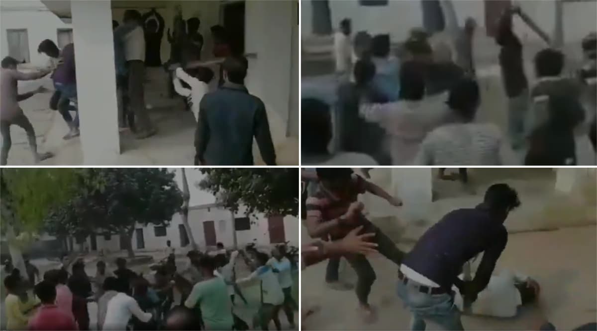उत्तर प्रदेश: प्रयागराज में छात्रों की गुंडागर्दी, छेड़खानी का विरोध करने पर टीचर को लाठी-डंडो से पीटा, वीडियो हुआ वायरल उत्तर प्रदेश: प्रयागराज में छात्रों की गुंडागर्दी, छेड़खानी का विरोध करने पर टीचर को लाठी-डंडो से पीटा, वीडियो हुआ वायरल