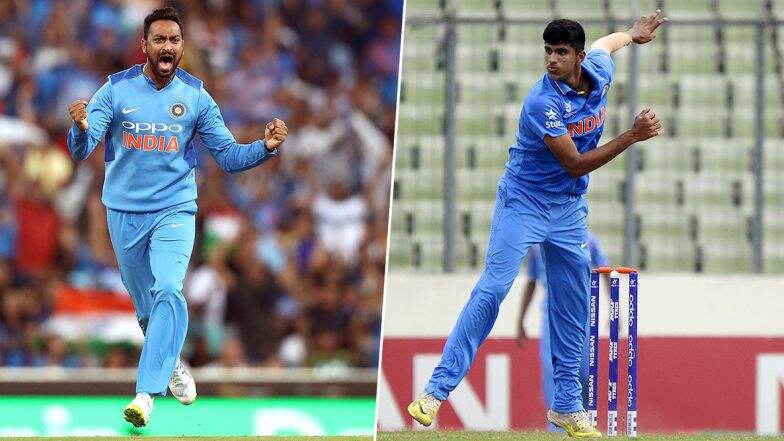 IND vs BAN 1st T20I 2019: वॉशिंगटन सुंदर और क्रूणाल पांड्या ने आखिरी ओवरों में की आतिशी बल्लेबाजी, भारत ने बनाया 148/6 IND vs BAN 1st T20I 2019: वॉशिंगटन सुंदर और क्रूणाल पांड्या ने आखिरी ओवरों में की आतिशी बल्लेबाजी, भारत ने बनाया 148/6