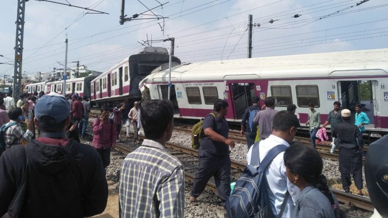 तेलंगाना में दो ट्रेनों की जोरदार टक्कर, एक्सप्रेस ट्रेन से भिड़ी हैदराबाद लोकल- कई डिब्बे पटरी से उतरे
