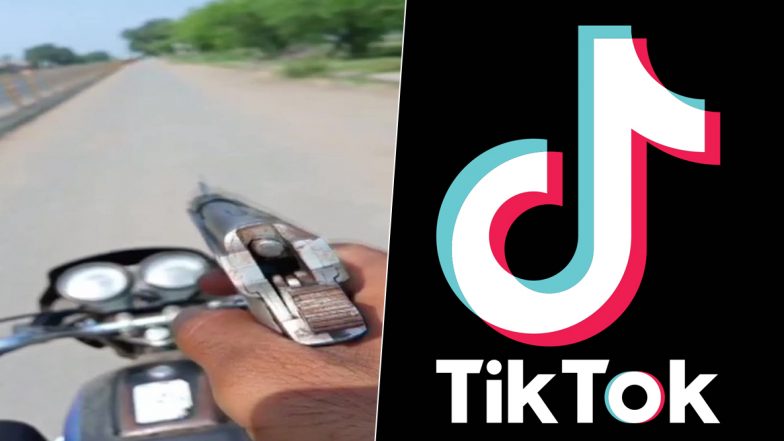TikTok के लिए चलती बाइक पर पिस्टल के साथ बनाया वीडियो, हुआ ये अंजाम