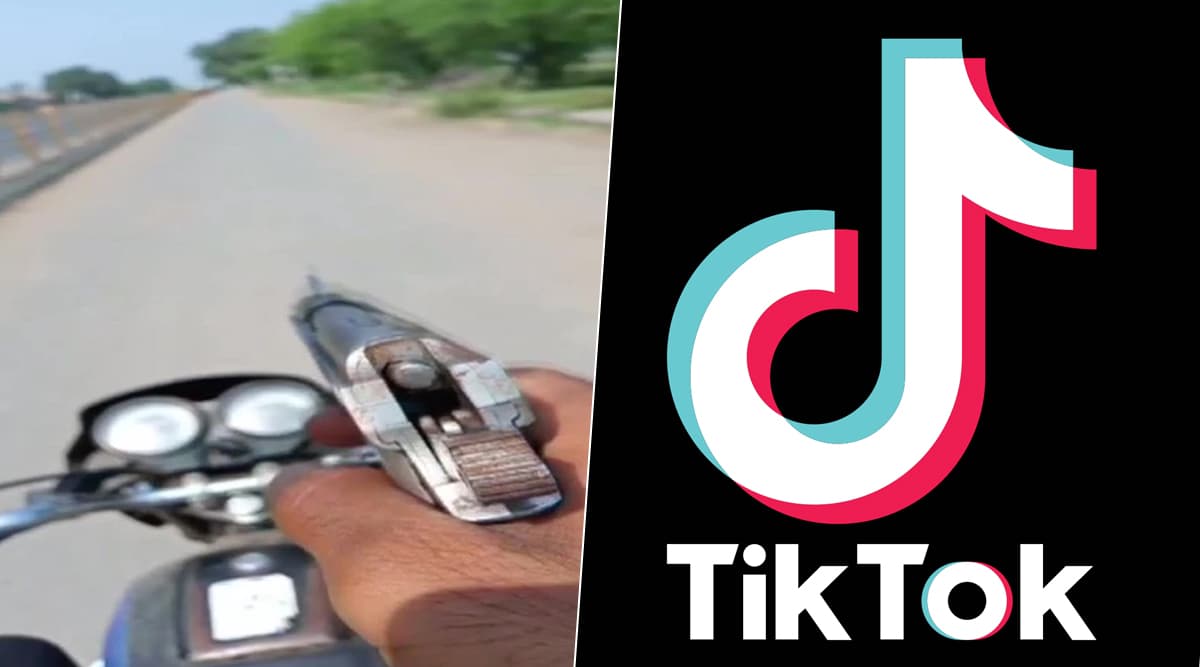 TikTok के लिए चलती बाइक पर पिस्टल के साथ बनाया वीडियो, हुआ ये अंजाम