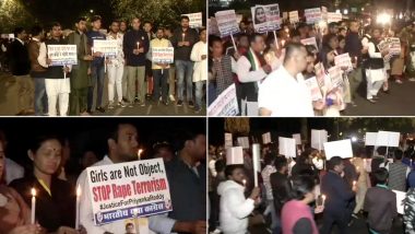 हैदराबाद वेटनरी महिला डॉक्टर बलात्कार और हत्या मामला: युवा कांग्रेस के कार्यकर्ताओं ने जंतर-मंतर पर निकाला विरोध मार्च