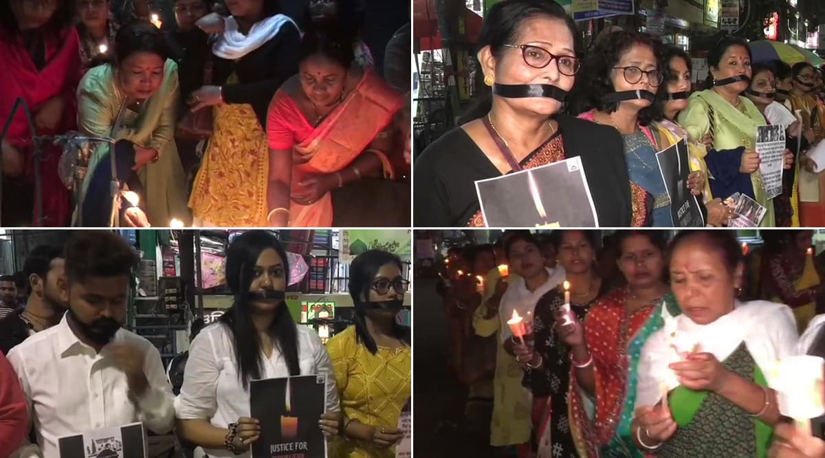 हैदराबाद वेटनरी महिला डॉक्टर बलात्कार और हत्या मामला: बीजेपी महिला मोर्चा की सदस्यों ने सिलीगुड़ी में निकाला कैंडल मार्च हैदराबाद वेटनरी महिला डॉक्टर बलात्कार और हत्या मामला: बीजेपी महिला मोर्चा की सदस्यों ने सिलीगुड़ी में निकाला कैंडल मार्च