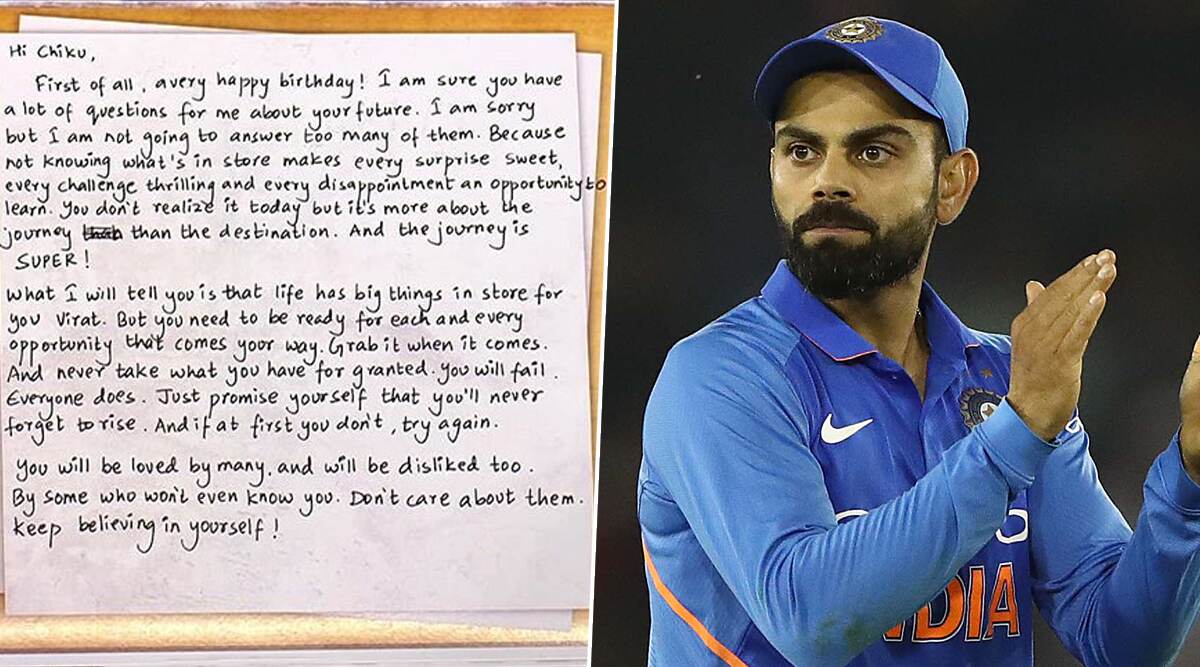 Happy Birthday Virat Kohli: जन्मदिन के मौके पर विराट कोहली ने लिखा दिल को छू लेने वाला खास लेटर Happy Birthday Virat Kohli: जन्मदिन के मौके पर विराट कोहली ने लिखा दिल को छू लेने वाला खास लेटर