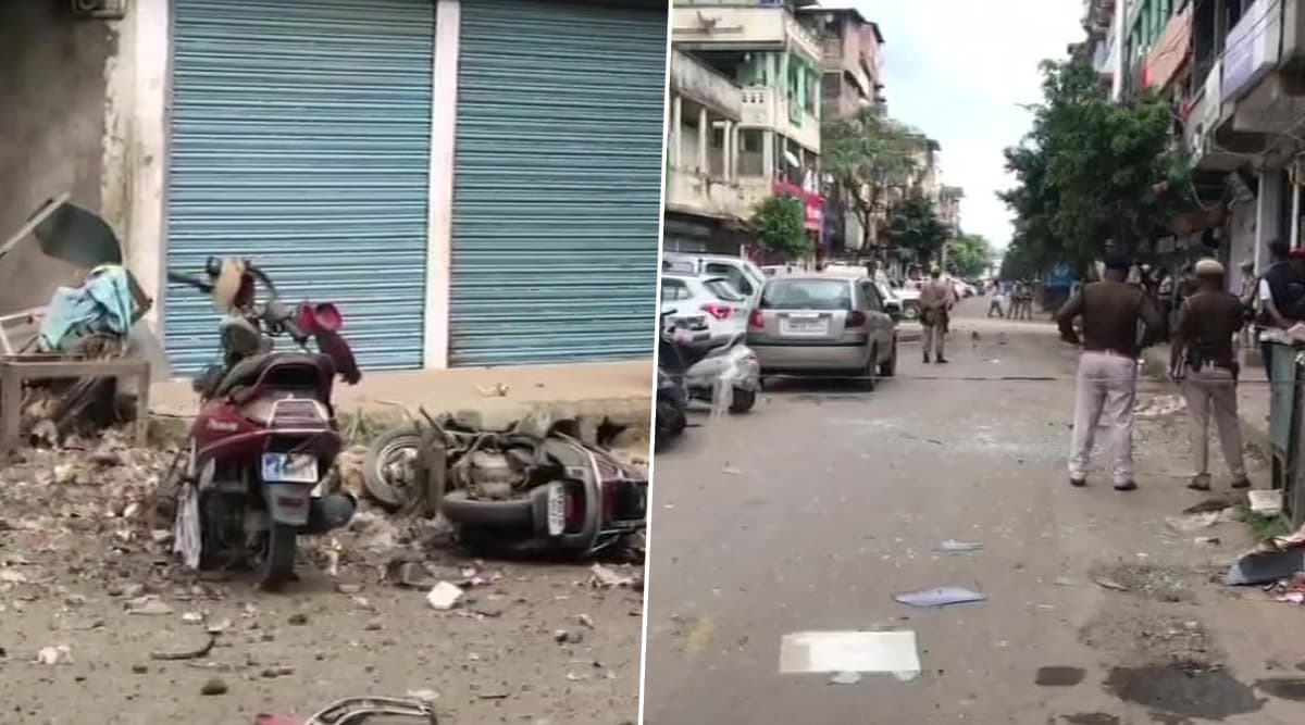 मणिपुर की राजधानी इंफाल में ब्लास्ट, 4 पुलिसकर्मी और 1 सिविलियन घायल मणिपुर की राजधानी इंफाल में ब्लास्ट, 4 पुलिसकर्मी और 1 सिविलियन घायल