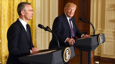 अमेरिकी राष्ट्रपति डोनाल्ड ट्रंप व्हाइट हाउस में नाटो प्रमुख जेंस स्टोल्टनबर्ग से विभिन्न मुद्दों पर करेंगे चर्चा