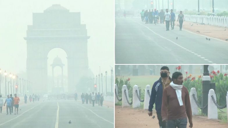 दिल्ली की हवा में कम हुआ जहर, खुले में सांस लेना फिर भी दूभर- मास्क लगाकर स्कूल पहुंचे बच्चे