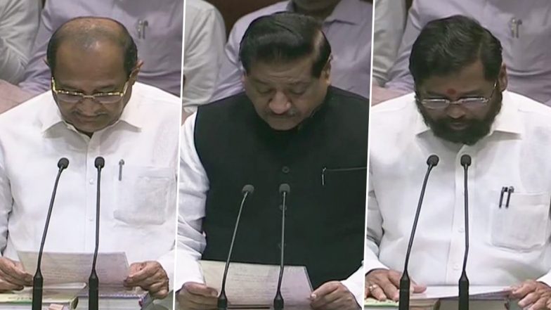 महाराष्ट्र विधानसभा का विशेष सत्र: प्रोटेम स्पीकर कालीदास कोलंबकर ने विधायकों को दिलाई शपथ