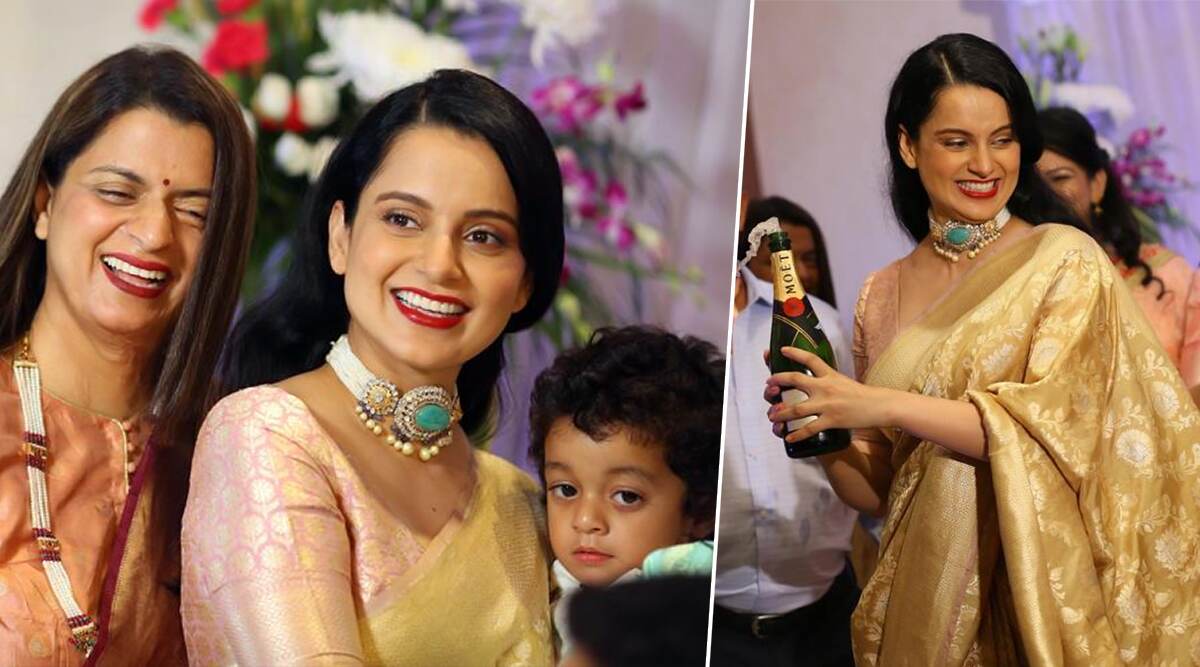 कंगना रनौत ने अपने भाई की सगाई में सजाई महफिल, देखें Inside Photos कंगना रनौत ने अपने भाई की सगाई में सजाई महफिल, देखें Inside Photos