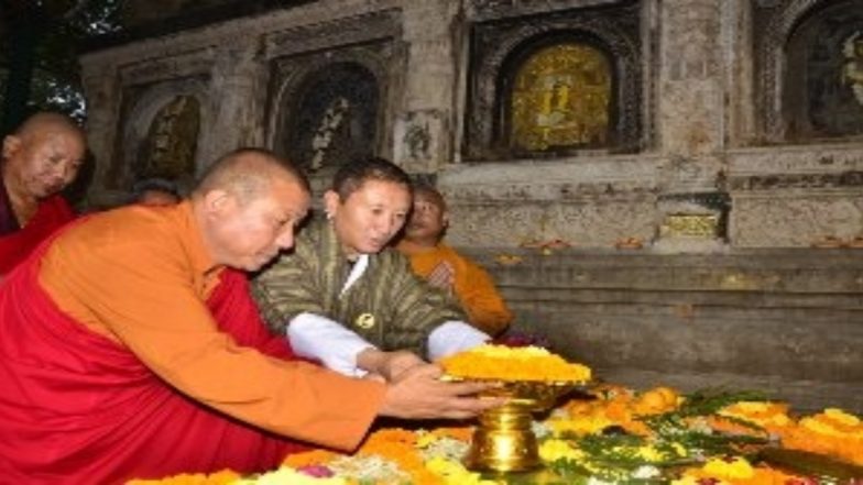बिहार: भूटान के विदेश मंत्री तांडी दोरजी ने महाबोधि मंदिर में की पूजा-अर्चना