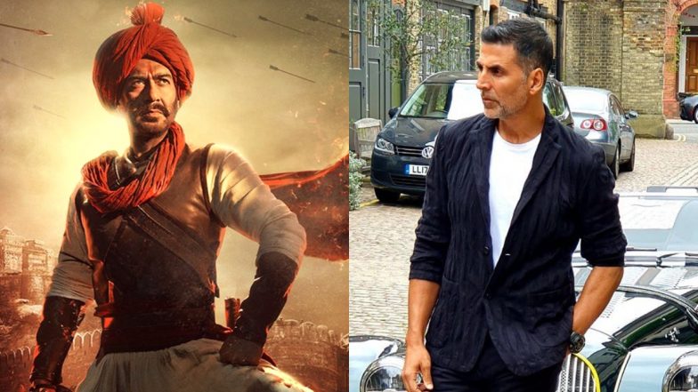 अजय देवगन की फिल्म तानाजी का पोस्टर शेयर कर अक्षय कुमार ने कहा- 30 साल पहले हमने साथ सफर शुरू किया था