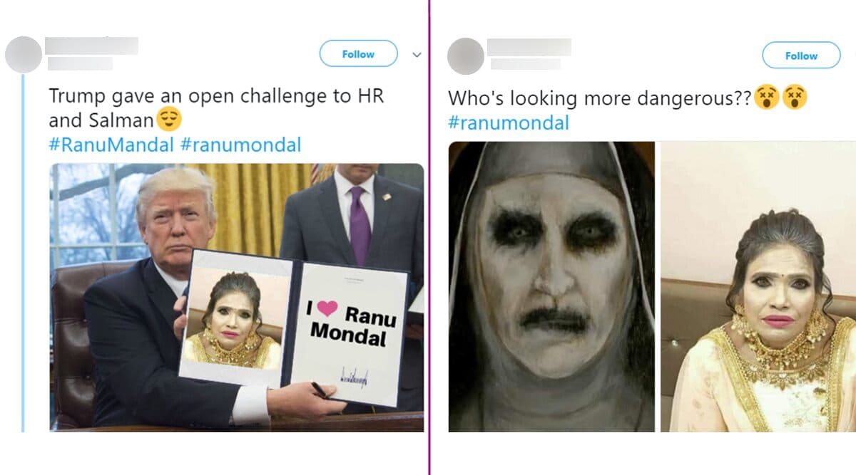 Real or Photoshopped? रानू मंडल के मेकअप को देख हैरान हुए यूजर्स, फनी मीम्स बनाकर कर रहे हैं ट्रोल Real or Photoshopped? रानू मंडल के मेकअप को देख हैरान हुए यूजर्स, फनी मीम्स बनाकर कर रहे हैं ट्रोल