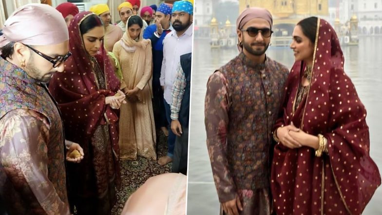 Ranveer-Deepika Marriage Anniversary: तिरूपति के बाद स्वर्ण मंदिर पहुंचे रणवीर सिंह-दीपिका पादुकोण, रॉयल लुक ने जीता फैंस का दिल, See Pics