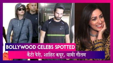 Katy Perry पहुंची भारत, Shahid Kapoor, Yami Gautam भी हुए स्पॉट | Celebs Spotted