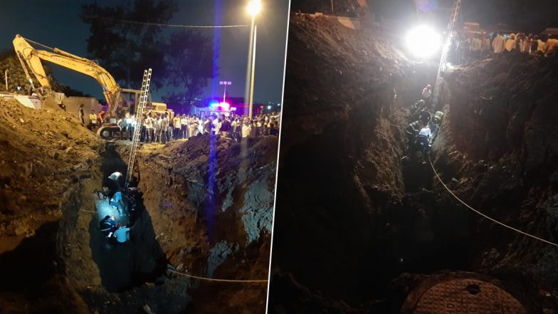 पुणे: फायर ब्रिगेड कर्मी सहित पांच लोग गड्ढे में गिरे, तीन को सुरक्षित निकाला गया