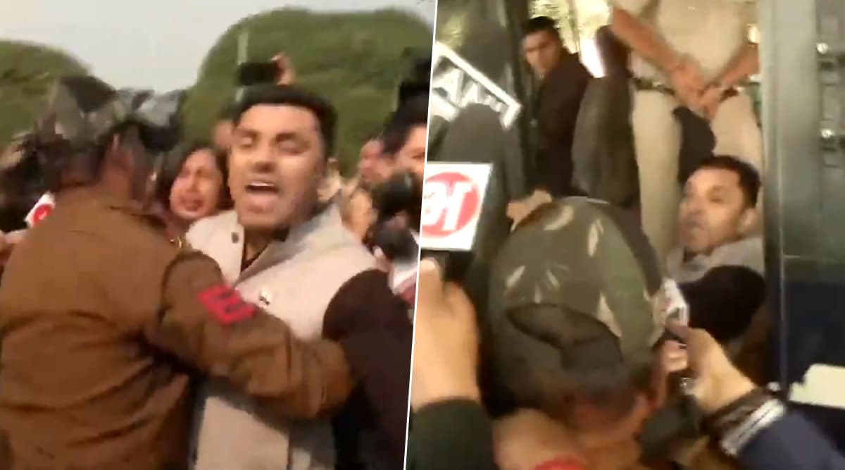 दिल्ली: प्याज के बढ़ते दाम पर तहसीन पूनावाला कर रहे थे सीतारमण का विरोध, घसीटते हुए ले गई पुलिस, Video दिल्ली: प्याज के बढ़ते दाम पर तहसीन पूनावाला कर रहे थे सीतारमण का विरोध, घसीटते हुए ले गई पुलिस, Video