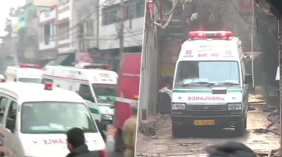 दिल्ली: अनाज मंडी इलाके में भीषण आग, 35 लोगों की मौत- कई अभी भी फंसे दिल्ली: अनाज मंडी इलाके में भीषण आग, 35 लोगों की मौत- कई अभी भी फंसे