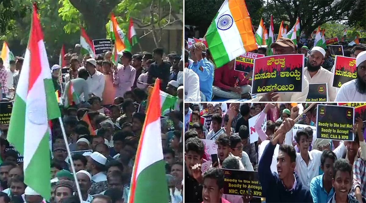 कर्नाटक में लोगों ने CAA, NRC और NPR को लेकर निकाला विरोध प्रदर्शन कर्नाटक में लोगों ने CAA, NRC और NPR को लेकर निकाला विरोध प्रदर्शन