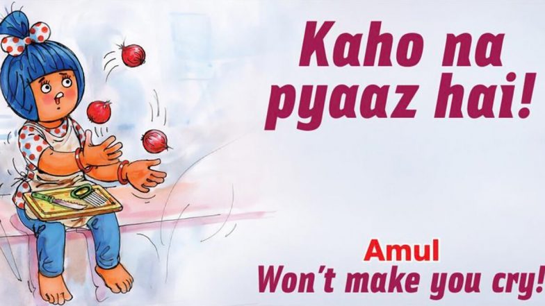 अमूल ने प्याज के बढ़ते दामों को लेकर बनाया विज्ञापन 'कहो ना प्याज है', देखें तस्वीर