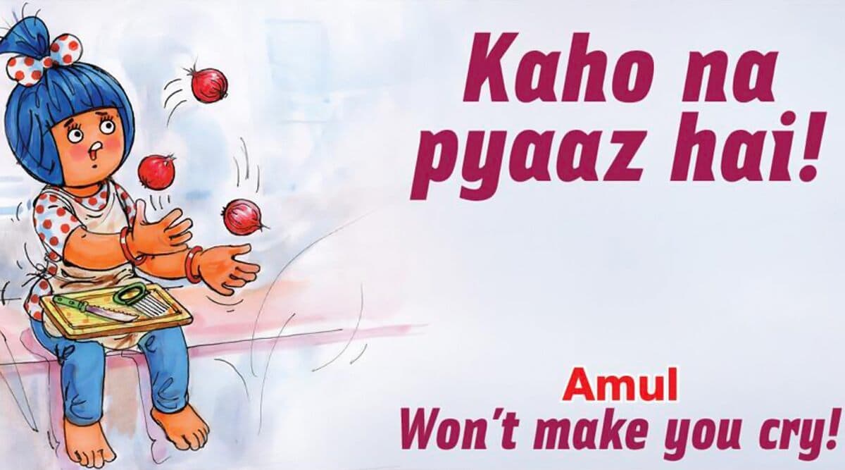 अमूल ने प्याज के बढ़ते दामों को लेकर बनाया विज्ञापन 'कहो ना प्याज है', देखें तस्वीर