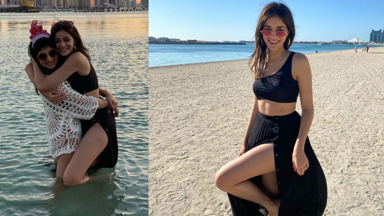 अनन्या पांडे ने दुबई में समुंद्र के किनारे दिखाया अपना Hot अंदाज, ब्लैक ड्रेस में लगी बेहद कातिलाना