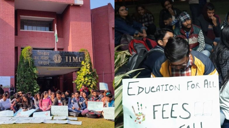 JNU की आंच IIMC तक पहुंची, स्टूडेंट्स ने फीस बढ़ोतरी का विरोध किया