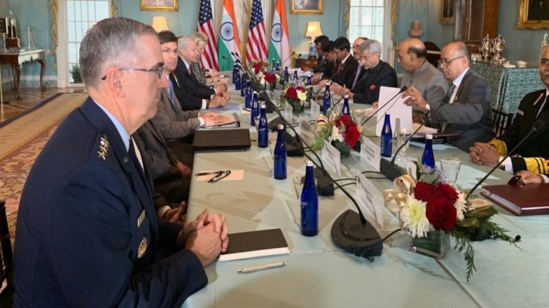 अमेरिकी राष्ट्रपति डोनाल्ड ट्रंप ने रक्षा मंत्री राजनाथ सिंह और विदेश मंत्री एस जयशंकर से की मुलाकात, भारत-अमेरिका के संबंधों पर की द्विपक्षीय वार्ता