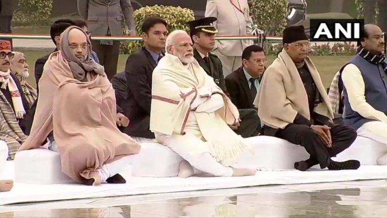 गृह मंत्री अमित शाह और रक्षा मंत्री राजनाथ सिंह ने पूर्व प्रधनमंत्री अटल बिहारी वाजपेयी को दी श्रद्धांजलि, पंडित मदन मोहन मालवीय को भी किया नमन