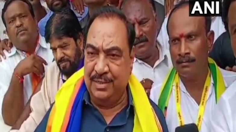 ED : जमीन सौदा मामले में NCP नेता एकनाथ खडसे से ईडी की पूछताछ