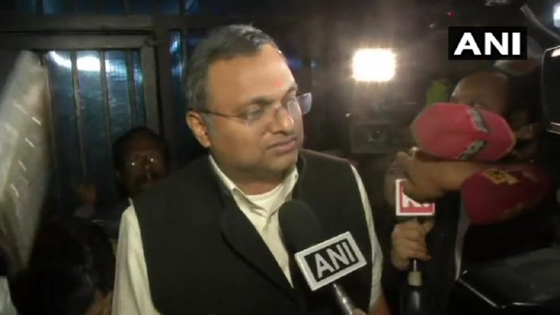 INX मीडिया केस: पी चिदंबरम को जमानत मिलने पर बेटे कार्ति बोले- मुझे खुशी है कि मेरे पिता आखिरकार घर आ रहे हैं