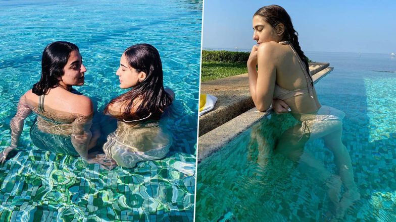 सारा अली खान ने हॉट स्विमसूट पहनकर पानी में लगाई आग, बोल्ड Photos हुई Viral