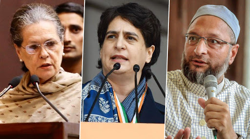 CAA विरोध: सोनिया- प्रियंका और ओवैसी के खिलाफ उत्तर प्रदेश में केस दर्ज, भड़काऊ भाषण देने का आरोप