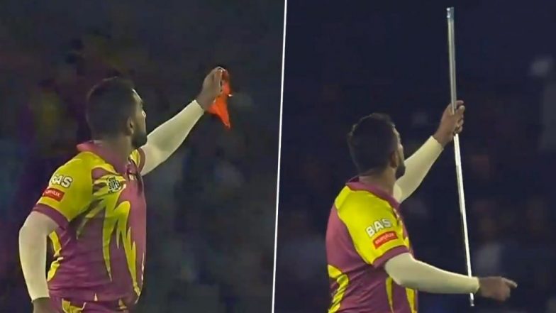 Mzansi Super League 2019: बीच मैदान में दक्षिण अफ्रीकी स्पिनर तबरेज शम्सी ने रुमाल को बनाई तलवार, देखें वीडियो
