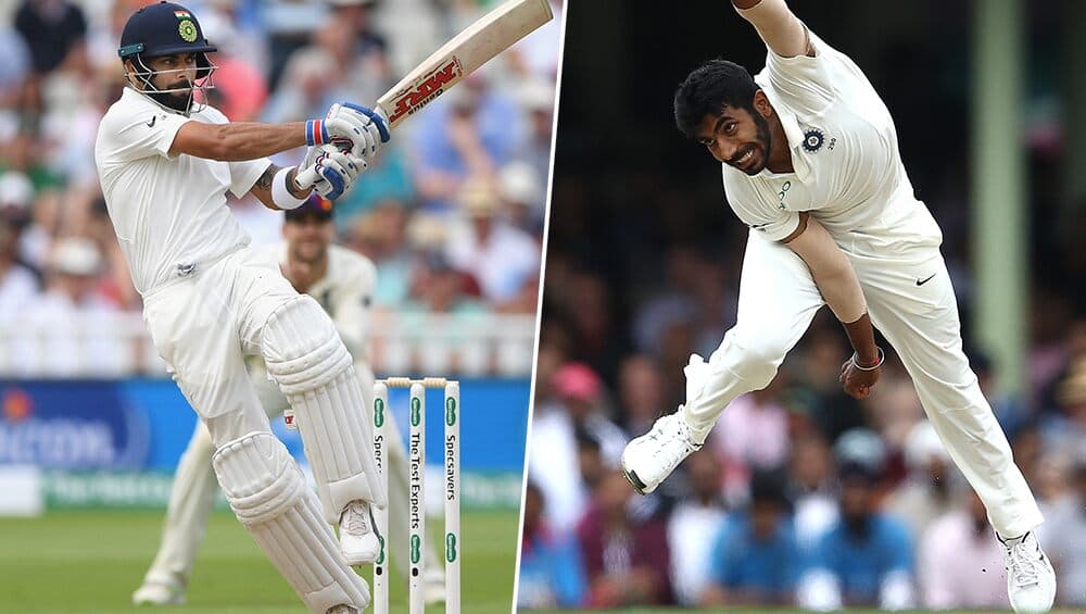 Latest ICC Test Player Rankings 2019: विराट कोहली टेस्ट रैंकिंग में टॉप पर बरकरार, बुमराह गेंदबाजों में छठे पायदान पर खिसके Latest ICC Test Player Rankings 2019: विराट कोहली टेस्ट रैंकिंग में टॉप पर बरकरार, बुमराह गेंदबाजों में छठे पायदान पर खिसके