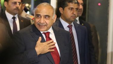 इराकी प्रधानमंत्री आदिल अब्दुल माह्दी ने इस्तीफा पर चर्चा के लिए बुलाया संसद सत्र