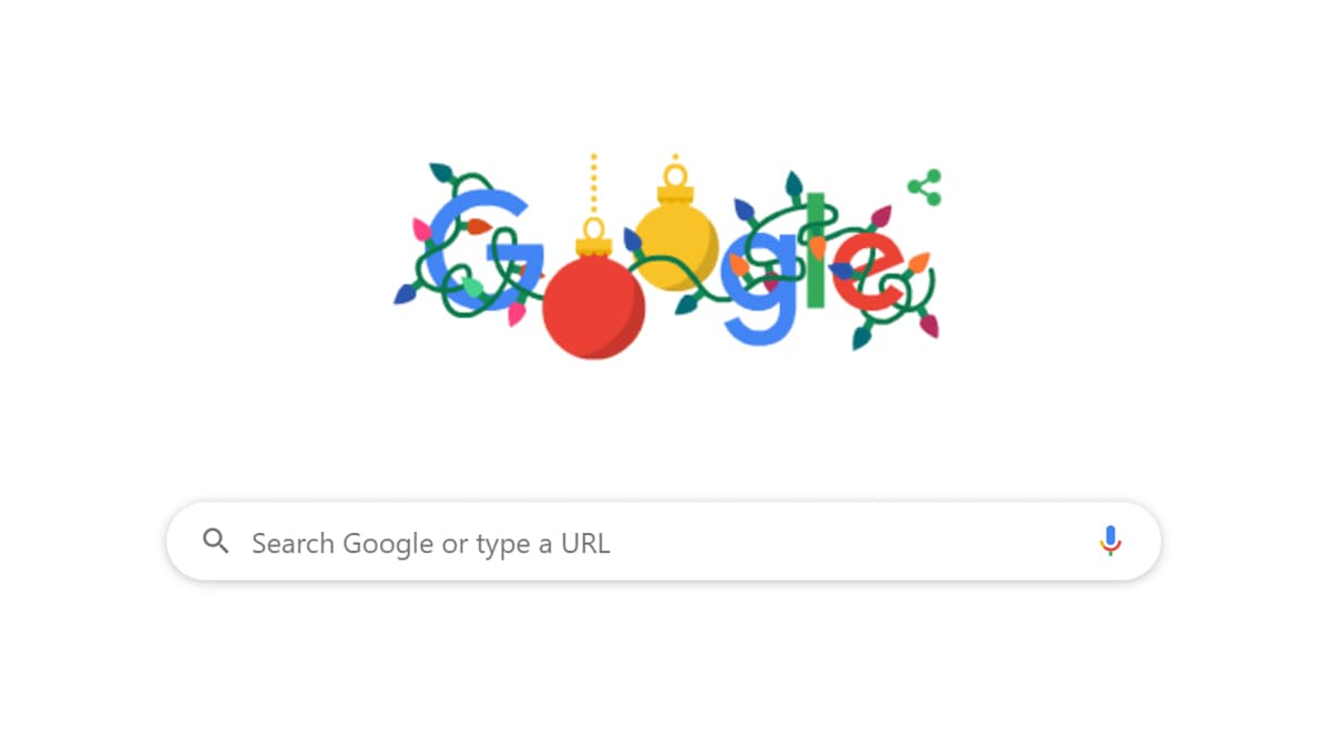 Google ने रंगीन झिल मिलाती लाइट्स से लिपटा हुआ एनिमेटेड Doodle बनाकर दी क्रिसमस की बधाई Google ने रंगीन झिल मिलाती लाइट्स से लिपटा हुआ एनिमेटेड Doodle बनाकर दी क्रिसमस की बधाई