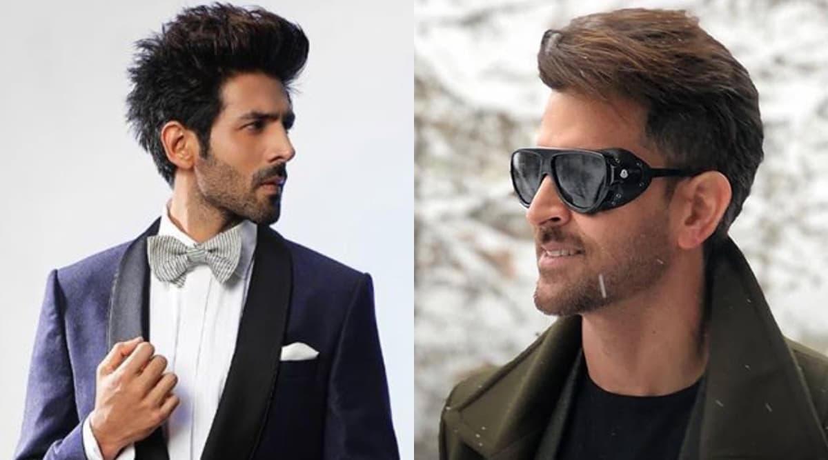 ऋतिक रोशन ने कार्तिक आर्यन के साथ 'धीमे धीमे' सॉन्ग पर किया धमाकेदार डांस, देखें Video ऋतिक रोशन ने कार्तिक आर्यन के साथ 'धीमे धीमे' सॉन्ग पर किया धमाकेदार डांस, देखें Video