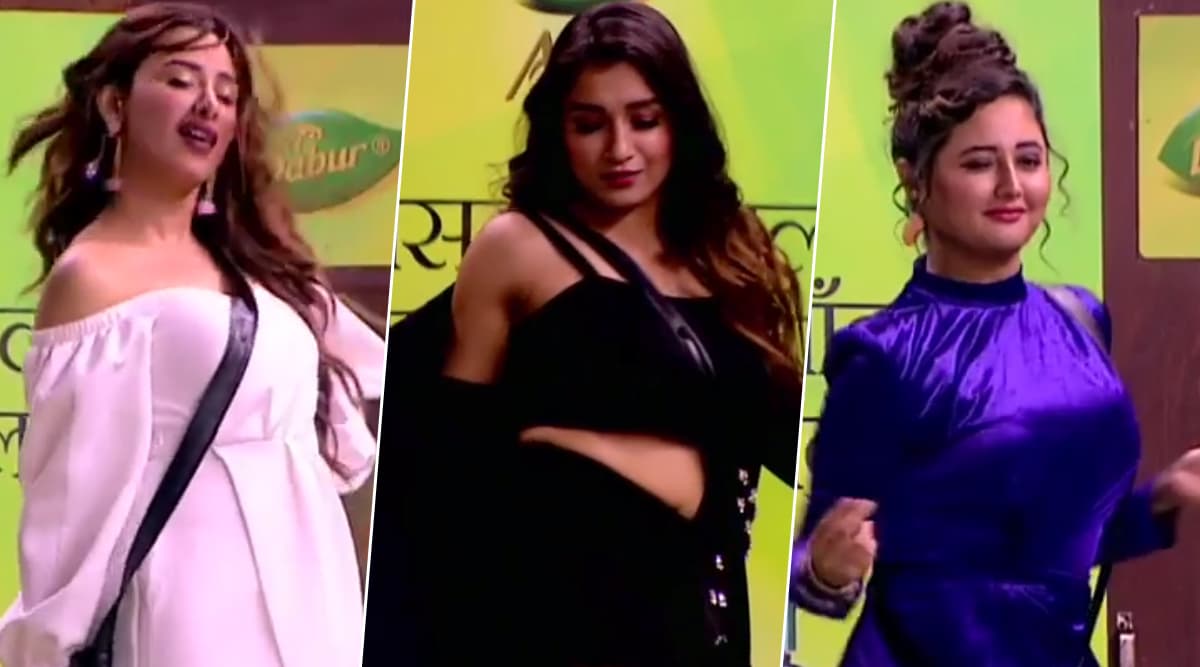 Video: 'बिग बॉस 13' के घर में फैशन शो, माहिरा शर्मा, रश्मि देसाई का हॉट अंदाज देखकर कायल हुए लोग Video: 'बिग बॉस 13' के घर में फैशन शो, माहिरा शर्मा, रश्मि देसाई का हॉट अंदाज देखकर कायल हुए लोग