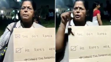 हैदराबाद गैंग रेप: गुस्साई महिला ने कहा- शाम 7 बजे के बाद मर्दों को किया जाए कमरे में बंद, वीडियो वायरल