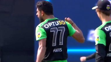Big Bash League: जोश में होश खो बैठा पाकिस्तानी तेज गेंदबाज हारिस रऊफ, बीच मैदान में किया 'गला काटने' का इशारा, देखें वीडियो