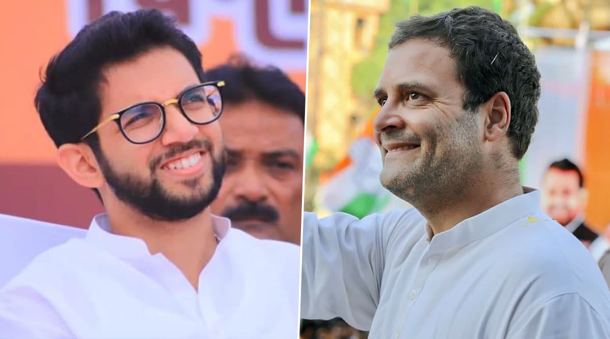 महाराष्ट्र सरकार में मंत्री बनने के बाद पहली बार राहुल गांधी से मिले आदित्य ठाकरे, दिल्ली में दोनों नेताओं ने आगे की रणनीति पर की चर्चा महाराष्ट्र सरकार में मंत्री बनने के बाद पहली बार राहुल गांधी से मिले आदित्य ठाकरे, दिल्ली में दोनों नेताओं ने आगे की रणनीति पर की चर्चा