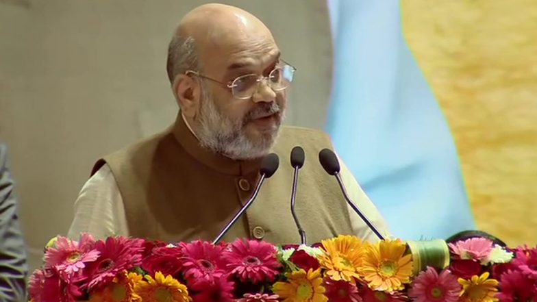 दिल्ली विधानसभा चुनाव 2020: 'जीत की गूंज' में बोले अमित शाह- 'कमल का बटन इतना जोर से दबाना कि 8 फरवरी की शाम शाहीन बाग वाले उठकर चले जाए'