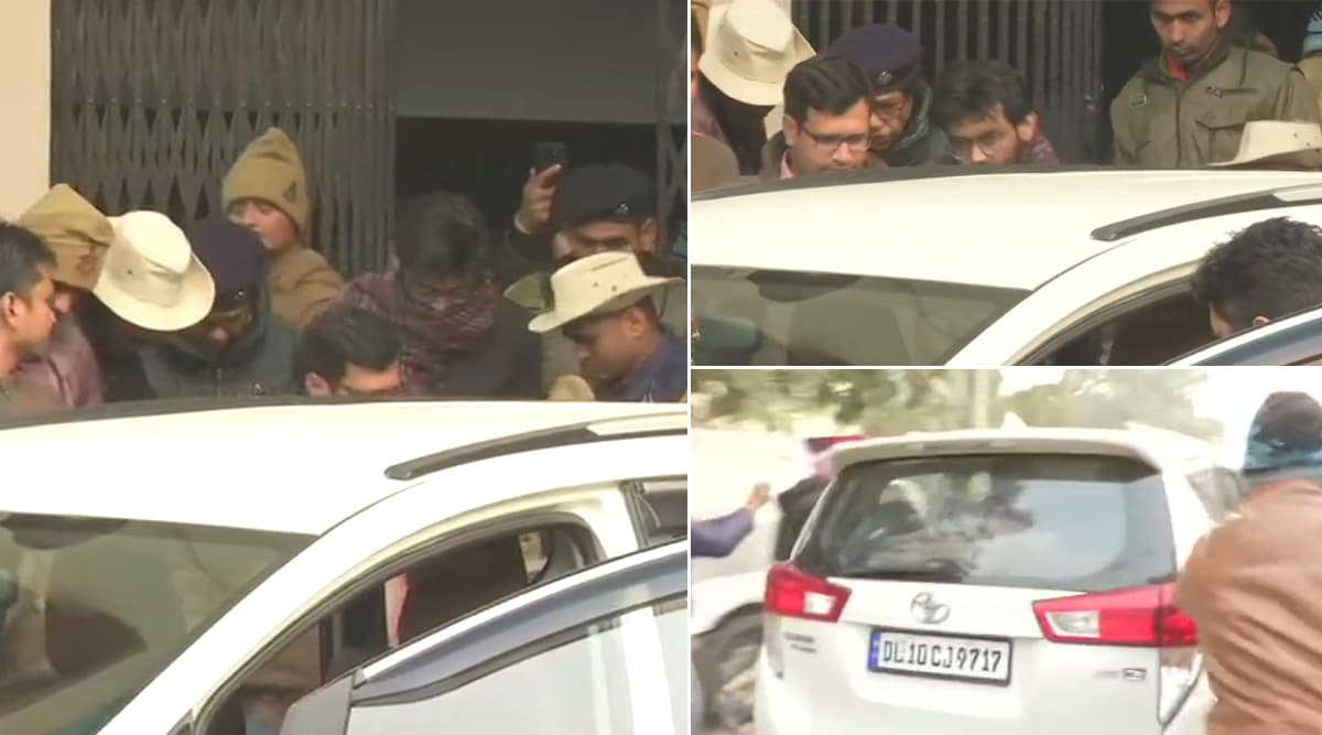 पटना के थाने से शरजील इमाम को लाया गया एयरपोर्ट, पुलिस और मीडिया में झड़प पटना के थाने से शरजील इमाम को लाया गया एयरपोर्ट, पुलिस और मीडिया में झड़प