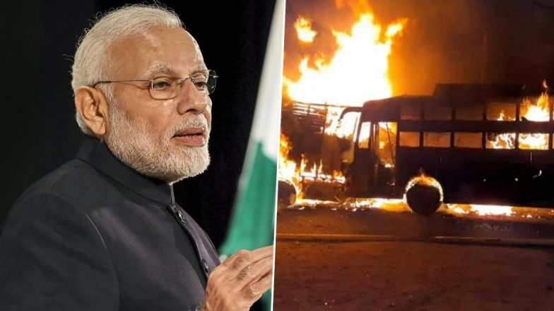 कन्नौज: ट्रक से टक्कर के बाद बस में लगी भीषण आग, जिंदा जल गए 20 से ज्यादा यात्री- हादसे पर पीएम मोदी ने जताया दुख