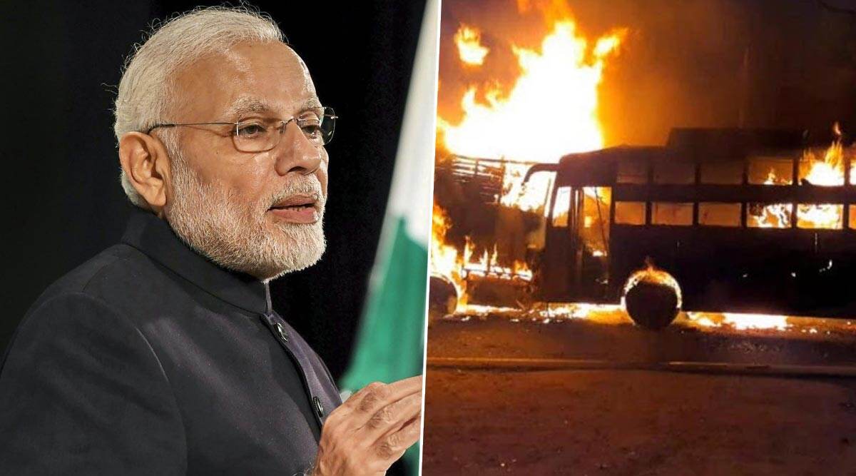 कन्नौज: ट्रक से टक्कर के बाद बस में लगी भीषण आग, जिंदा जल गए 20 से ज्यादा यात्री- हादसे पर पीएम मोदी ने जताया दुख कन्नौज: ट्रक से टक्कर के बाद बस में लगी भीषण आग, जिंदा जल गए 20 से ज्यादा यात्री- हादसे पर पीएम मोदी ने जताया दुख