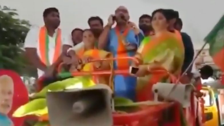 BJP सांसद धर्मपुरी अरविंद ने निजामाबाद पुलिस कमिश्नर से कहा- क्या ओवैसी आपका डिपार्टमेंट चला रहा है- देखें Video